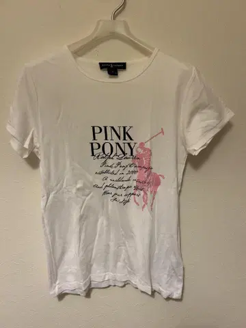 Ralph Lauren Pink Pony 티셔츠 XL 화이트