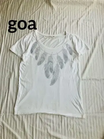 Natural Vintage Goa 티셔츠 페더 목걸이