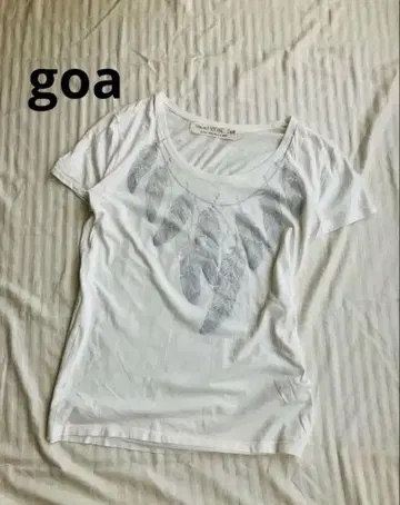 Natural Vintage Goa 티셔츠 페더 목걸이 y2k