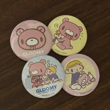 GLOOMY 캔뱃지 4개 세트