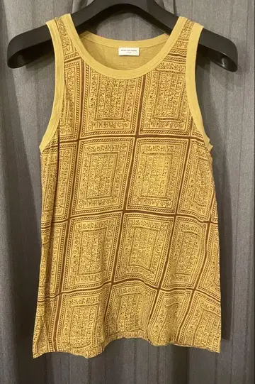 2010ss DRIES VAN NOTEN 에스닉 패턴 탱크탑 S