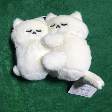 붙어 자는 고양이 봉제 인형