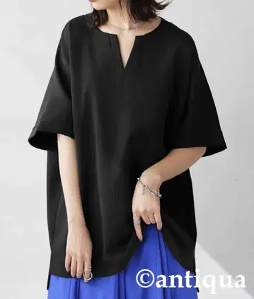 antiqua 안티카 분또 소재 카프탄 탑 여성용 프리