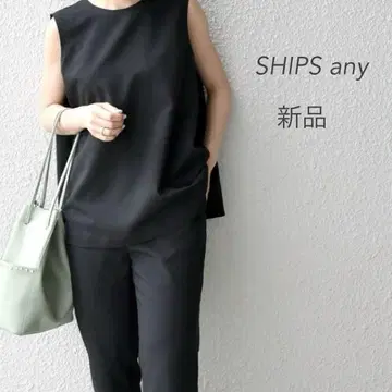 새상품 SHIPS any 쉽스 에니 슬리브리스 풀오버 & 테이퍼드 팬츠
