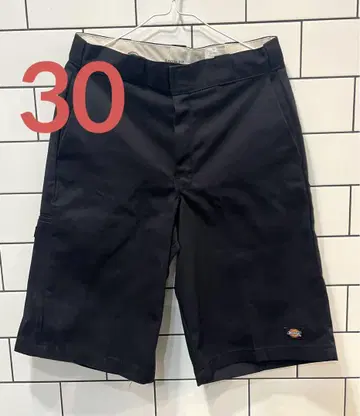 디키즈 블랙 루즈핏 숏팬츠 사이즈 30