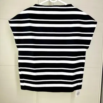 Spick & Span 슬리브리스 스트라이프 탑 F