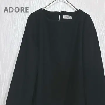 ADORE (어도어) 울 100% 플레어 슬리브 풀오버 (블랙)