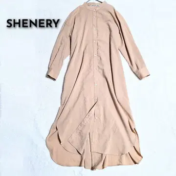 SHENERY 트위드 셔츠 원피스 F 뒷면 턱 가공