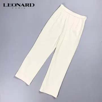 LEONARD 스트레치 이지 팬츠 아이보리 사이즈 M*CD388