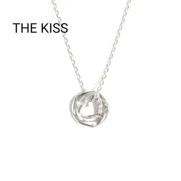 (새상품급) 자키스 THE KISS 투탑 실버 목걸이