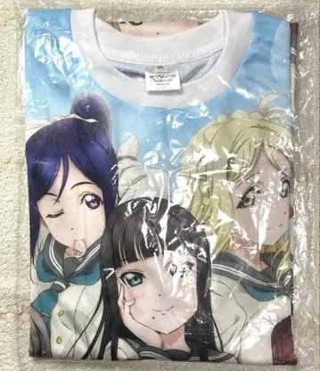 러브 라이브! 선샤인!! Aqours 풀 그래픽 티셔츠 XL