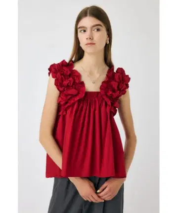 MOUSSY SHOULDER FRILLS 상의