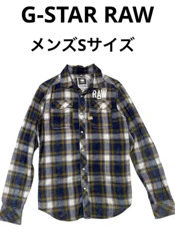 G-Star RAW 지스타로우 체크 무늬 플란넬 셔츠 S