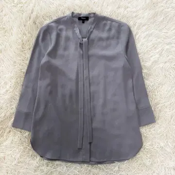 Theory 띠어리 23SS 보타이 블라우스 Prime GGT 그레이