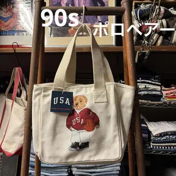 90s 폴로 베어 Ralph Lauren 랄프 로렌 토트백