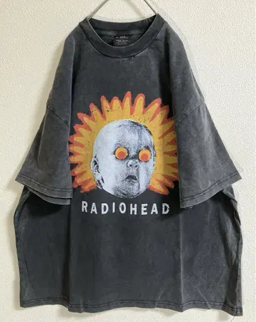 백 프린트 포함 Radiohead 티셔츠 라디오 헤드 파블로 허니