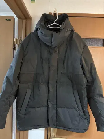 유니클로 +J 다운 오버 사이즈 후드티 56 OLIVE XL