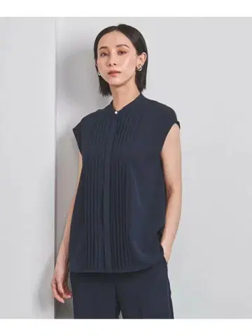 TA/P 프론트 턱 프렌치 슬리브 블라우스 UNITED ARROWS