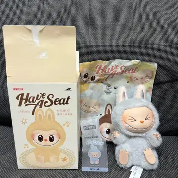 POP MART LABUBU HAVE A SEAT 봉제 인형 HEHE