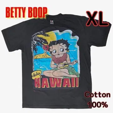 남성용 티셔츠 XL BETTY BOOP 베티 빅 프린트 하와이