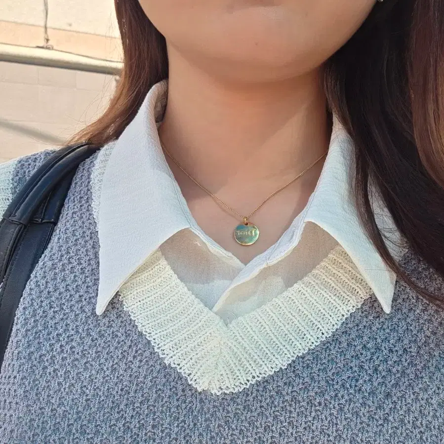 빈티지 디올 골드 코인 목걸이 갸루