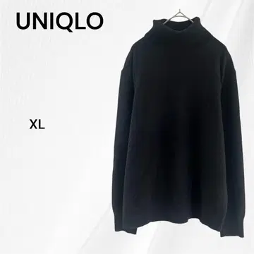 유니클로 캐시미어 터틀넥 스웨터 긴팔 XL 블랙
