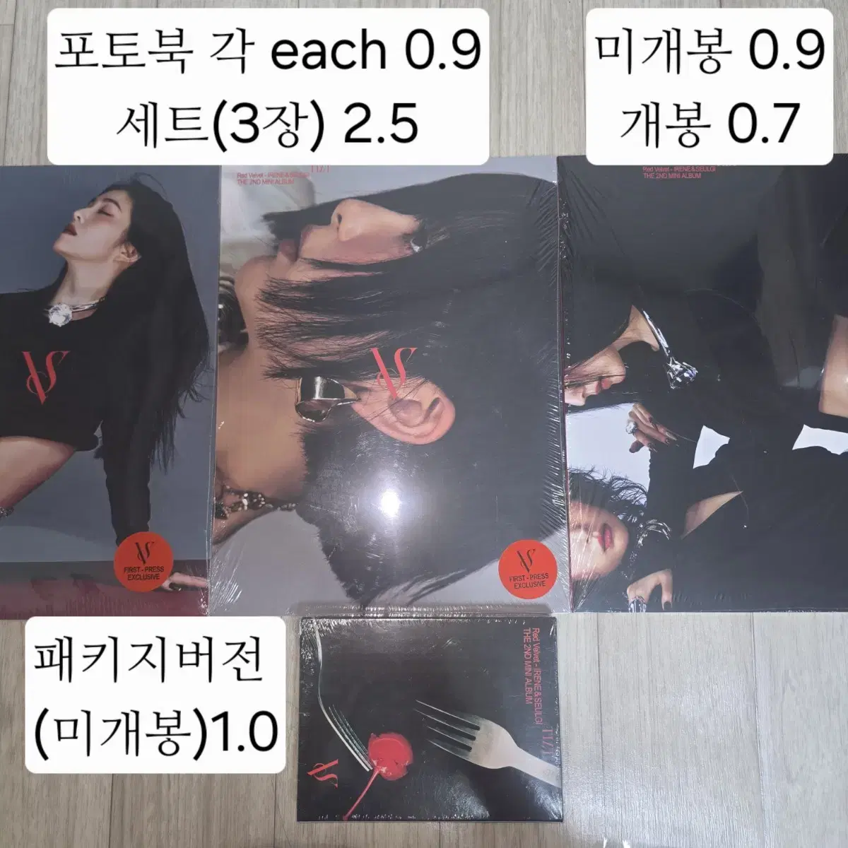 Red Velvet Irene Seulgi TILT sealed album wts