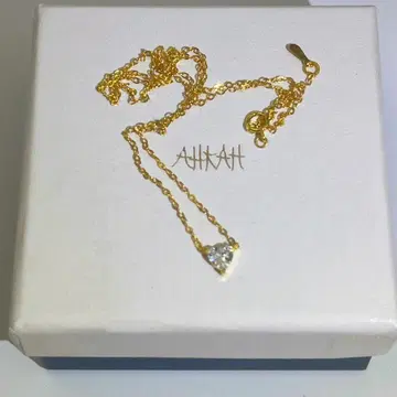 정품 AUKAH 골드 도금 목걸이 약 45cm