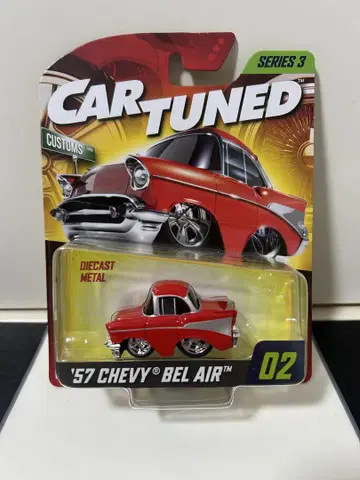 CAR TUNED 1:64 시리즈 3 시보레 57 벨 에어