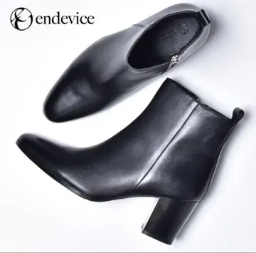 endevice 블랙 숏부츠 지퍼 사이즈 40