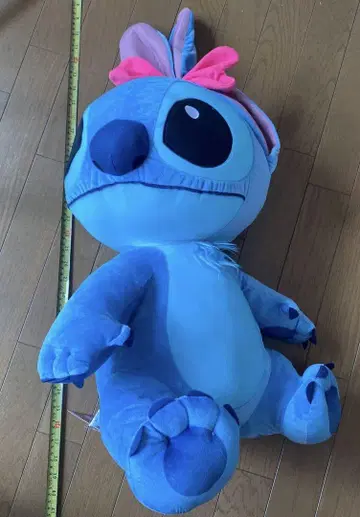 디즈니 스티치 토끼 귀 무스비 초대형 봉제 인형