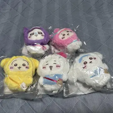 치이카와 산리오 콜라보 캐릭터 마스코트 키링 5종 세트