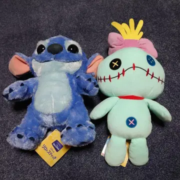 실사 영화 리로 & 스티치 L 봉제 인형 스티치 스쿱 2개 세트