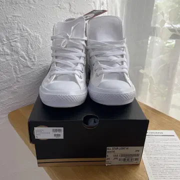 CONVERSE 올스타 라이트 하이 화이트 24.0cm