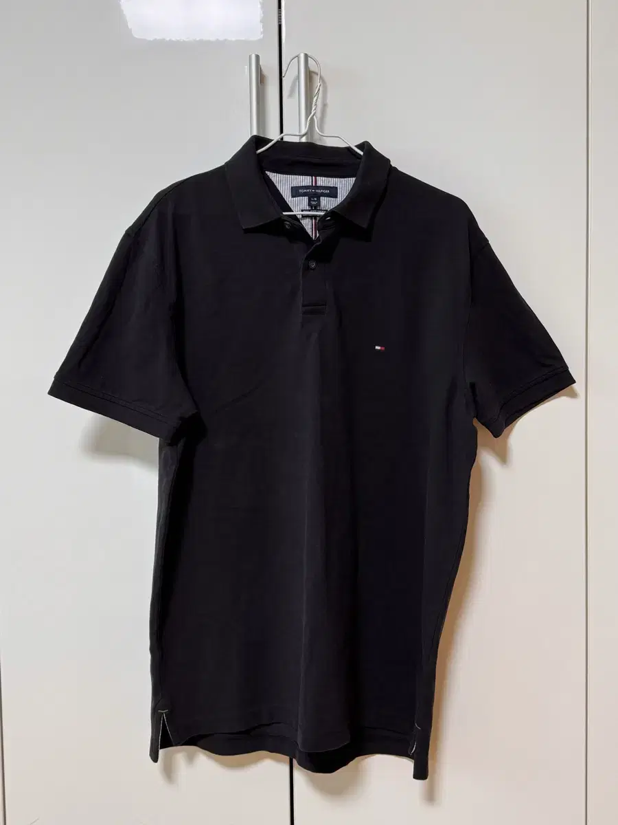 Tommy Hilfiger Collar T-shirt Black L