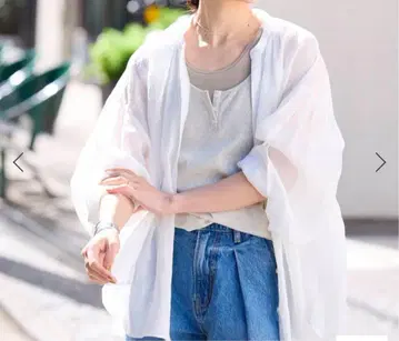SLOBE IENA 라미 스키퍼 셔츠 화이트