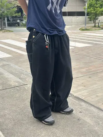 블랙 데님 구제 의류 오리지널