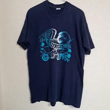STURGIS 95 네이비 바이커 90s 티셔츠 L