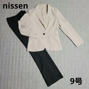 조합 수트] 베이지 자켓과 블랙 팬츠의 비즈니스 정장 9호