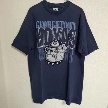 Georgetown Hoyas 90s USA 티셔츠 네이비