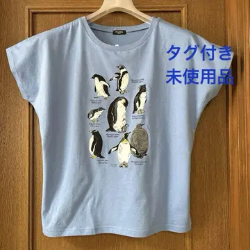마블슈드 Zukan Penguin 프렌치 슬리브 티셔츠