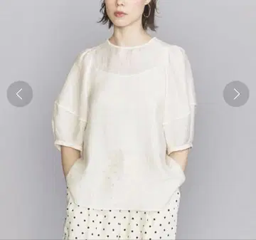BEAUTY&YOUTH 시어 볼륨 슬리브 블라우스