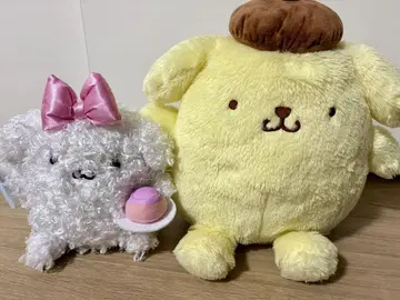 폼폼푸딩과 마카롱의 봉제 인형 세트