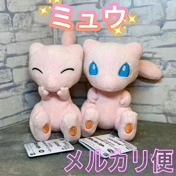 포켓몬 다양한 표정 봉제 인형 뮤우 2종 세트