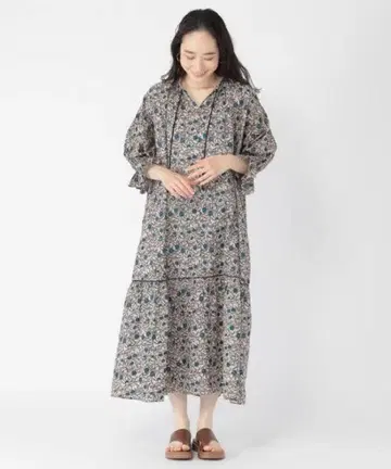 스튜디오 클립 다카야마 미야코 씨 콜라보 원피스/에크루 07 F