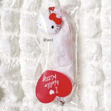 산리오 I Love Hello Kitty 시크릿 스트랩 빨간색