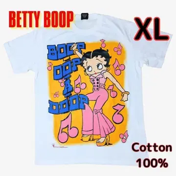 티셔츠 XL BETTY BOOP 베티 빅 프린트 댄스 새상품