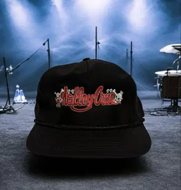 데드스탁 90s MOTLEY CRUE 스냅백 캡 블랙
