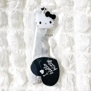 산리오 I Love Hello Kitty 시크릿 스트랩 블랙