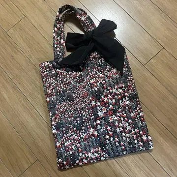 CHONO 쵸노 퀼팅 별 스타 토트백 리본 포함